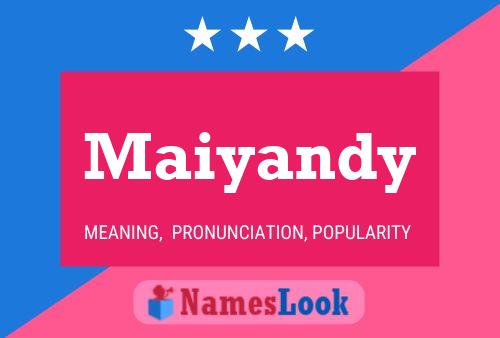 Maiyandy Name Poster