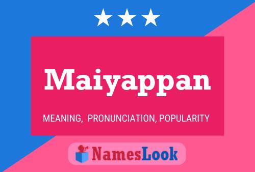 Maiyappan Name Poster