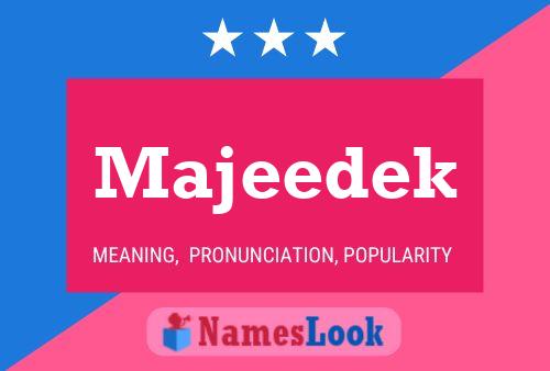 Majeedek Name Poster