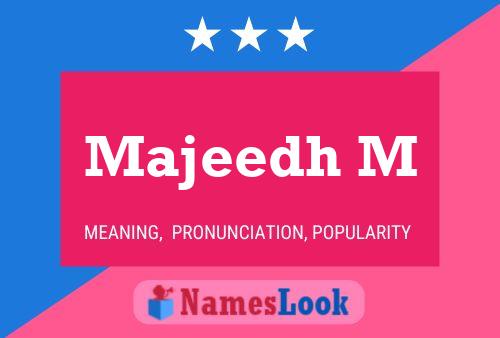 Majeedh M Name Poster