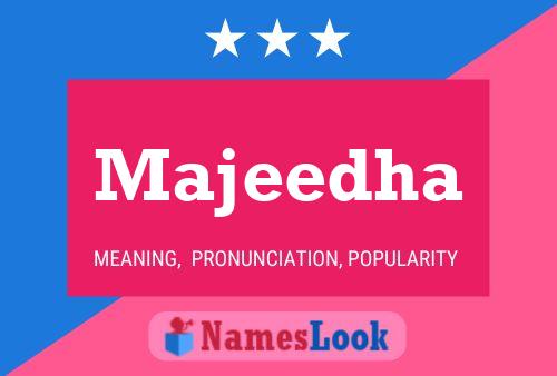 Majeedha Name Poster