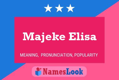 Majeke Elisa Name Poster