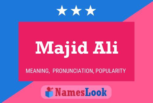 Majid Ali Name Poster