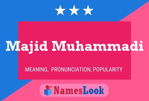 Majid Muhammadi Name Poster