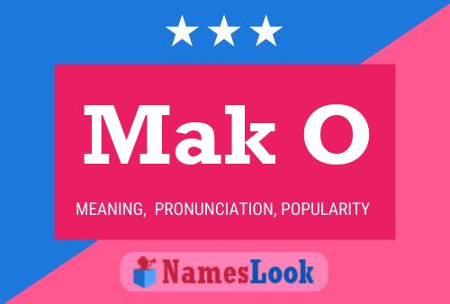 Mak O Name Poster