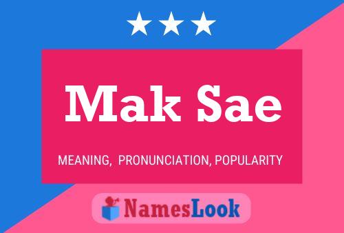 Mak Sae Name Poster