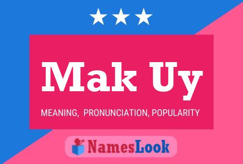 Mak Uy Name Poster