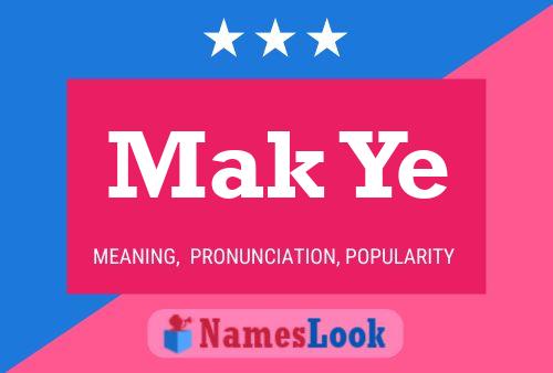 Mak Ye Name Poster