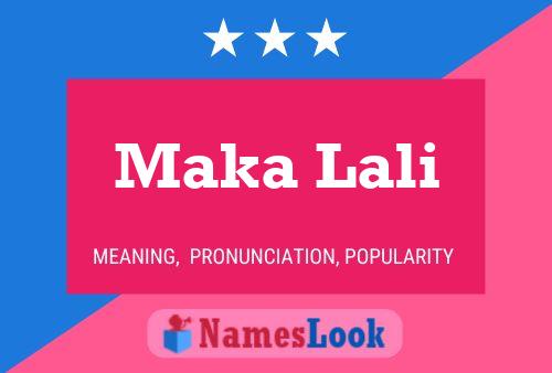 Maka Lali Name Poster