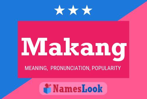 Makang Name Poster