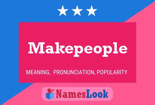 Makepeople Name Poster