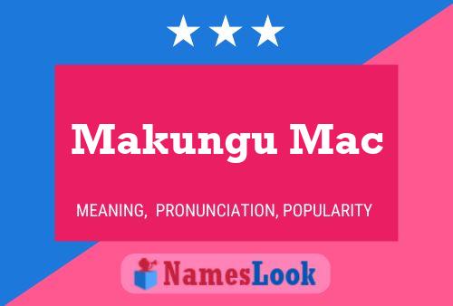 Makungu Mac Name Poster