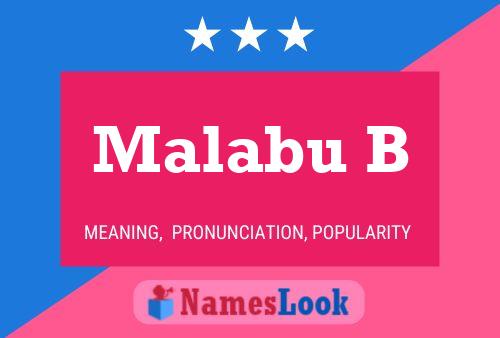 Malabu B Name Poster