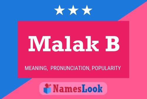 Malak B Name Poster