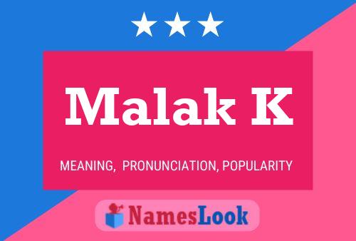 Malak K Name Poster