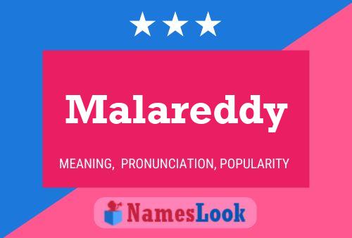 Malareddy Name Poster