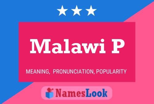 Malawi P Name Poster