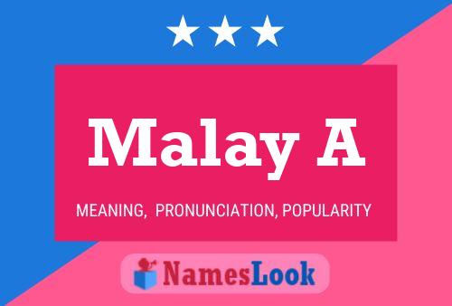 Malay A Name Poster