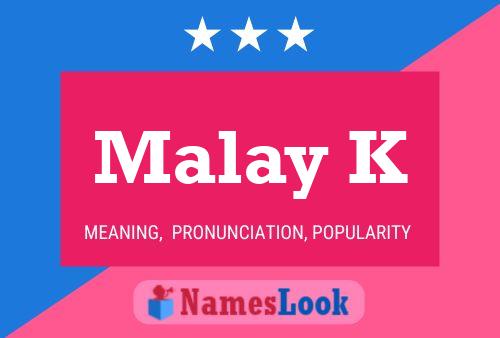 Malay K Name Poster