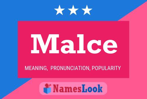 Malce Name Poster