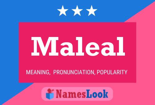 Maleal Name Poster