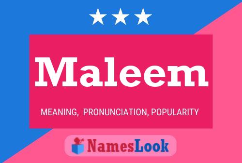 Maleem Name Poster