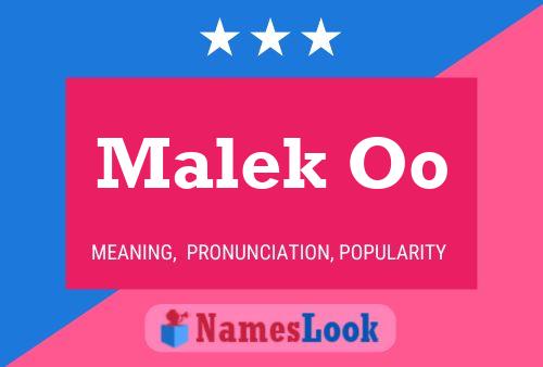 Malek Oo Name Poster