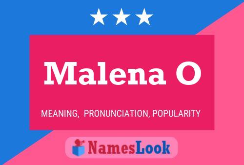 Malena O Name Poster