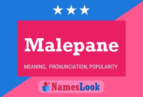 Malepane Name Poster