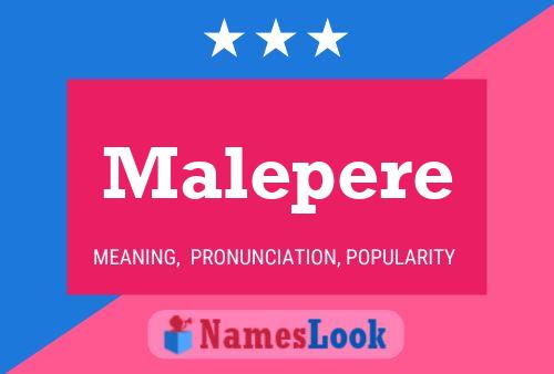 Malepere Name Poster