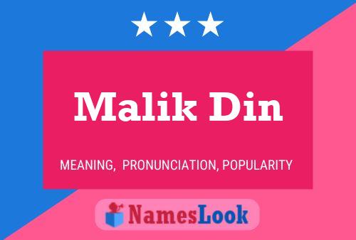 Malik Din Name Poster