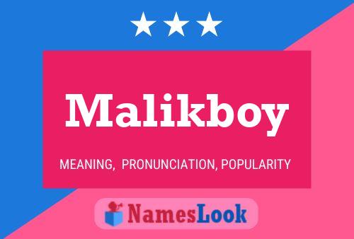 Malikboy Name Poster