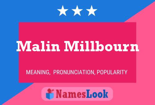 Malin Millbourn Name Poster