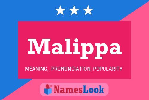 Malippa Name Poster