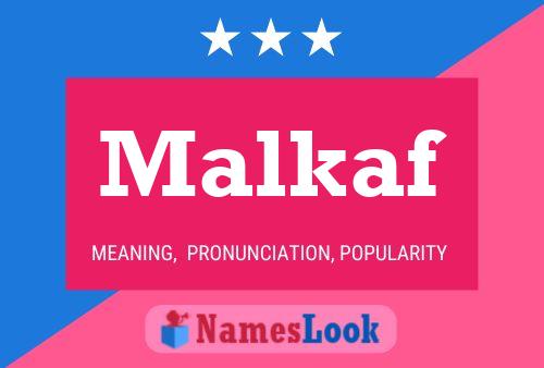 Malkaf Name Poster