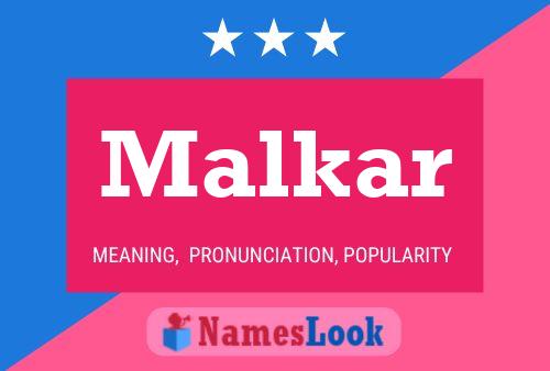 Malkar Name Poster