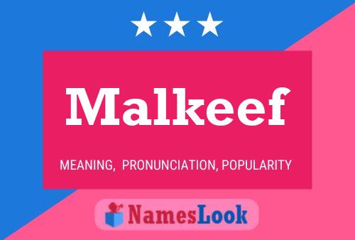 Malkeef Name Poster