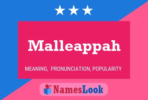 Malleappah Name Poster