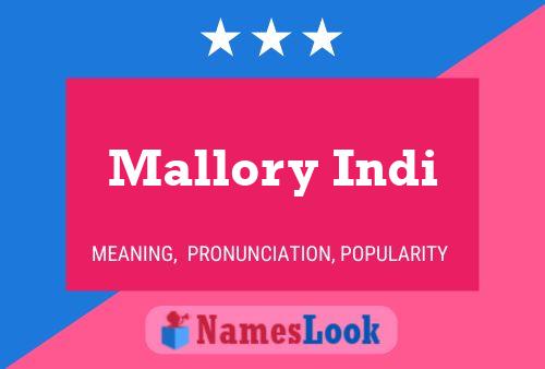 Mallory Indi Name Poster