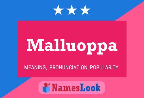 Malluoppa Name Poster