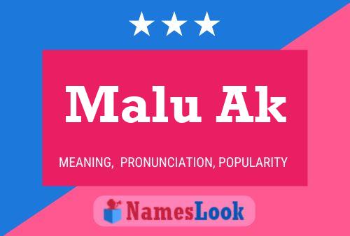 Malu Ak Name Poster