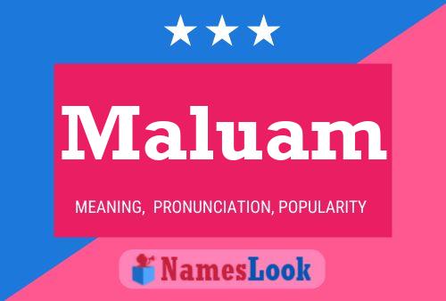 Maluam Name Poster