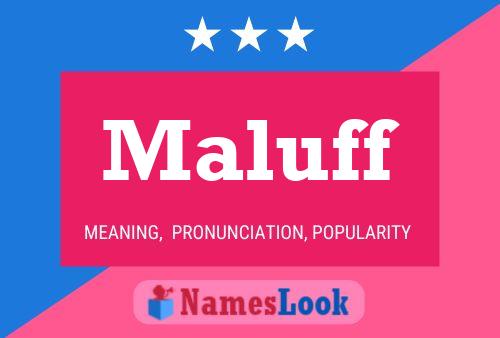 Maluff Name Poster