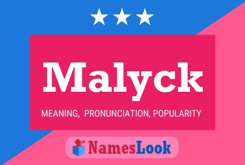 Malyck Name Poster