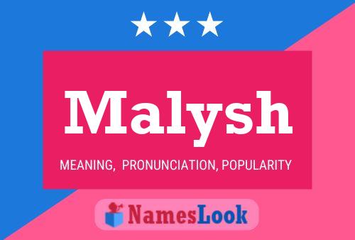 Malysh Name Poster