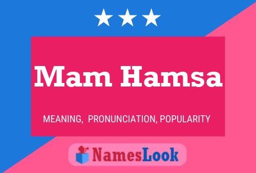 Mam Hamsa Name Poster