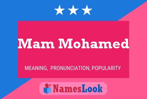 Mam Mohamed Name Poster