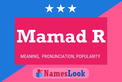 Mamad R Name Poster