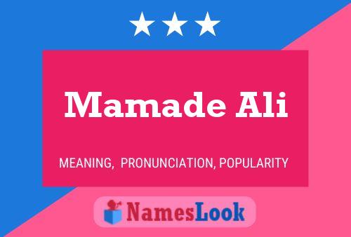 Mamade Ali Name Poster