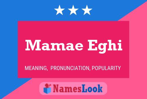 Mamae Eghi Name Poster